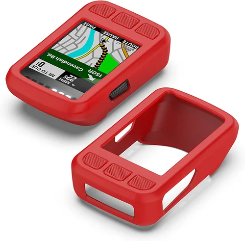 Vista 10 de Funda de silicona compatible con Wahoo Elemnt Bolt V2 GPS Ciclismo/Bike Computer Bundle Funda protectora de piel Accesorios de parachoques (negro)