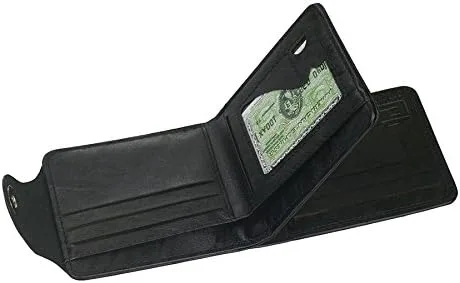 Vista 3 de Billetera de billete con cierre magnético para hombre, con cierre de hebilla magnética, 100 dólares