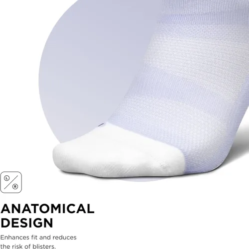 Vista 22 de Feetures Elite Light Cushion Mini Crew Sock - Calcetines deportivos con compresión dirigida