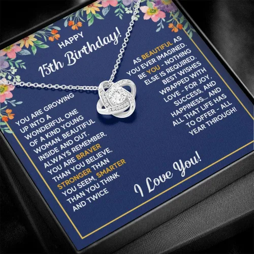 Vista 2 de FG Family Gift Mall Regalos de quinceañera para una niña de 15 años, regalos para cumpleaños de 15 años, ideas de regalo para adolescentes, collar
