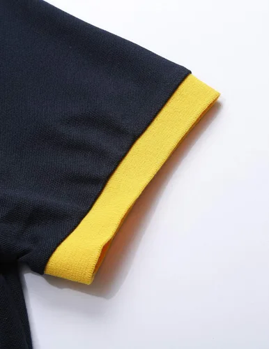 Vista 6 de LIUPMWE Polo para hombre de manga corta con cuello de retazos a cuadros con bolsillo