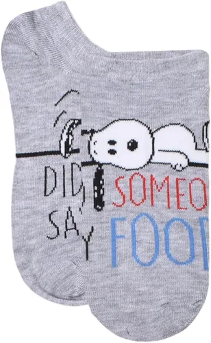 Vista 4 de Peanuts 9PK LAZY DAYS NO SHOW CALCETINES, Rojo, 911, Rojo