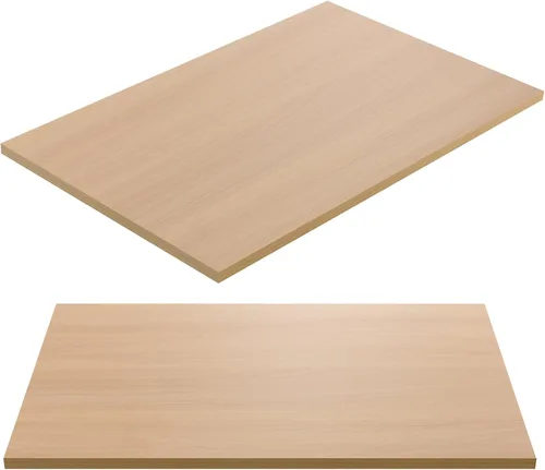 Vista 10 de Kaboon Mesa universal de 24 x 24 pulgadas, paquete de 2, solo encimera reversible de melamina, uso doméstico o comercial en interiores, 1 pulgada