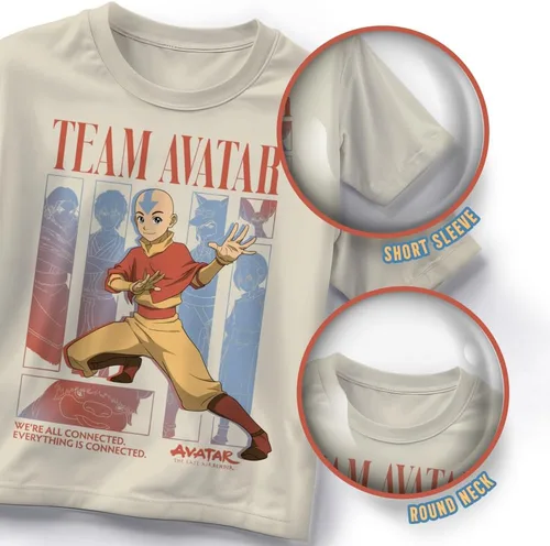 Vista 2 de Nickelodeon Paquete de 2 camisetas para niños Avatar y Airbending para niños