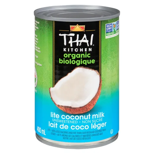 Vista 11 de Thai Kitchen leche de coco orgánica sin edulcorantes, 13.66 onzas líquidas (paquete de 6 unidades)