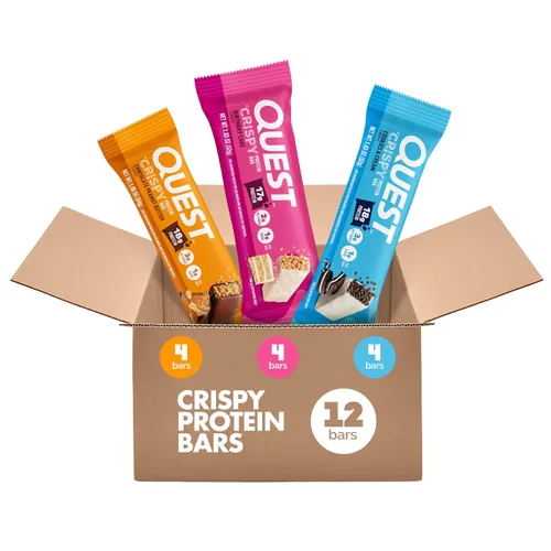 Vista 20 de Quest Nutrition - Barra de proteína crujiente para pastel de cumpleaños, 0.67 onzas de proteína, 0.04 oz de azúcar, 0.07 oz de carbohidratos netos