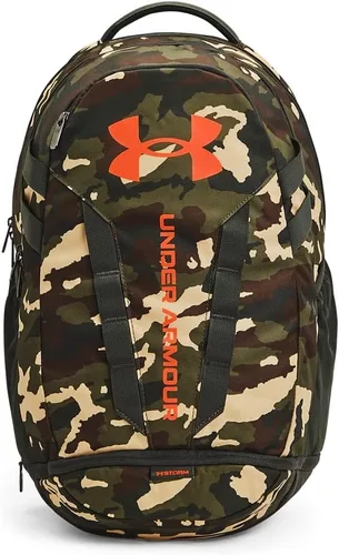 Vista 30 de Under Armour Mochila Hustle 5.0 unisex (004) negro / negro jaspeado medio / brillo dorado metálico