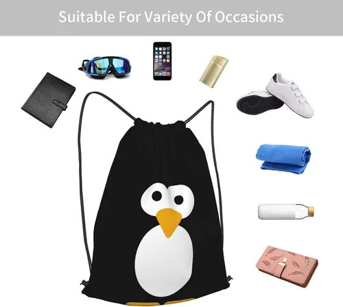 Vista 6 de TumzfhQ Mochila de gimnasio con cordón para hombres y mujeres, ligera, para escuela, viajes, deportes, yoga, compras, playa, Mochila de gimnasio
