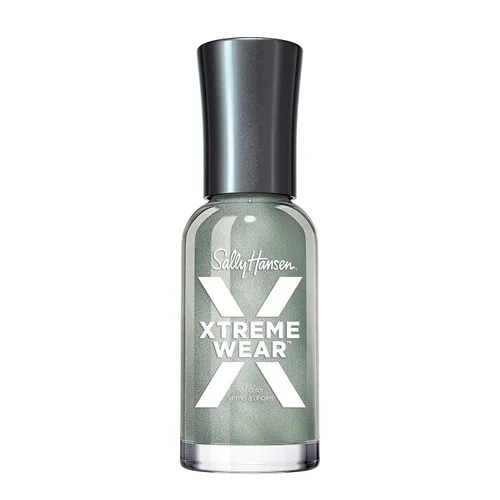 Vista 249 de Sally Hansen Xtreme Wear Esmalte de uñas sin rayas, acabado brillante, duradero, resistente a las astillas, transparente, color de uñas plateado 130