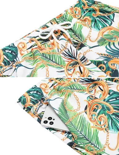 Vista 5 de Daupanzees - Camisa hawaiana de manga corta con botones para hombre