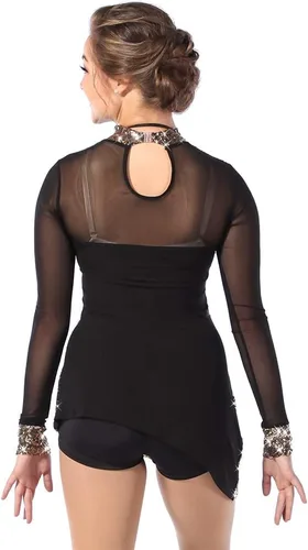 Vista 2 de Alexandra Collection Vestido Unstoppable Ombre de malla de lentejuelas para mujer, Ombre