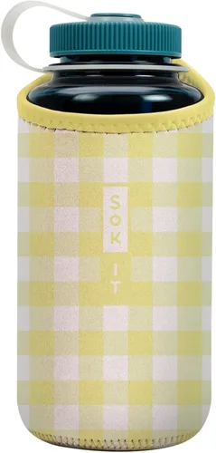 Vista 93 de Sok It BotlSok Funda para botella de agua con cubierta de neopreno aislante (Floral abstracto, se ajusta a CamelBak o Nalgene de 12 onzas)