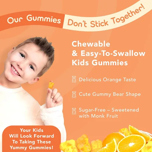 Vista 7 de GOJOY NATURALS Gomitas de atención para niños - Suplemento de 7 en 1 para la atención y el enfoque para niños y adolescentes con extracto