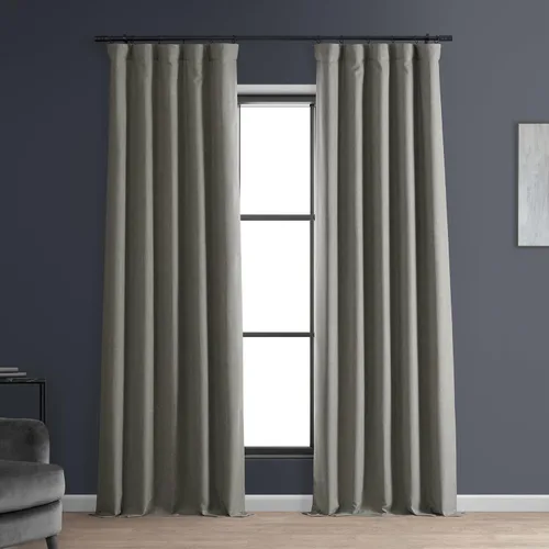 Vista 15 de HPD HALF PRICE DRAPES Cortinas opacas sólidas con aislamiento térmico para dormitorio, cortina de 84 pulgadas de largo (1 panel), cortinas opacas