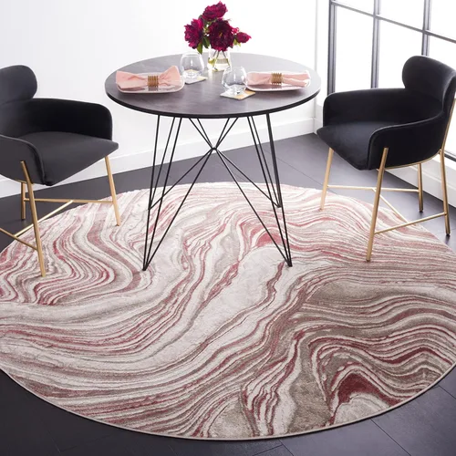Vista 31 de SAFAVIEH Meadow Collection - Alfombra para pasillo, 2 x 7 pies, azul y gris, diseño abstracto moderno, no desprende pelusa y de fácil cuidado, ideal