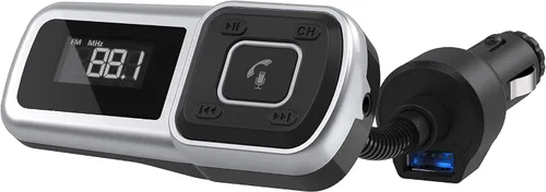 Vista 10 de Scosche BTFM3 BTFREQ Kit universal de manos libres Bluetooth para coche con transmisor FM digital y cargador de coche USB de 10 W, color negro XL