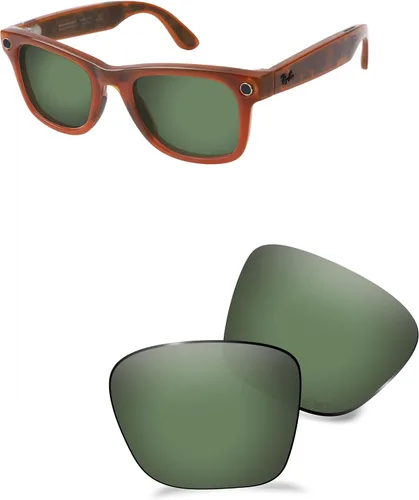 Vista 9 de ANSI Z87.1 Replacement Lens for Ray-Ban Meta Wayfarer Gen1&2&3 Al Glasses Negro ónice