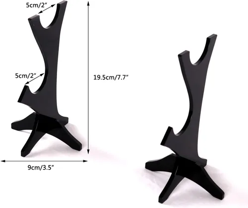 Vista 7 de Soporte de acrílico para sable de luz perfecto para sable de luz Jedi, soporte de sable de luz resistente, soporte de sable de luz de dos niveles