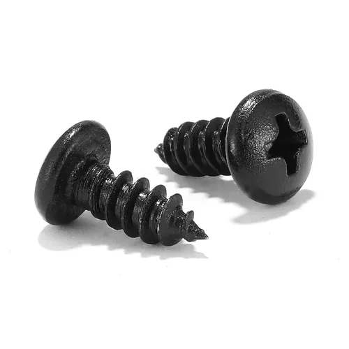 Vista 8 de #4 x 1 Tornillo de Madera 100 Piezas 18-8 (304) Acero Inoxidable Cabeza Plana Tornillos Autorroscantes Rápidos para Paneles de Yeso Óxido Negro por