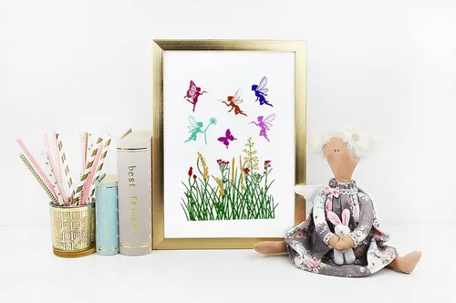 Vista 5 de Hying Sellos transparentes para hacer tarjetas y álbumes de fotos, para niñas voladoras, sellos de goma transparente para flores de primavera
