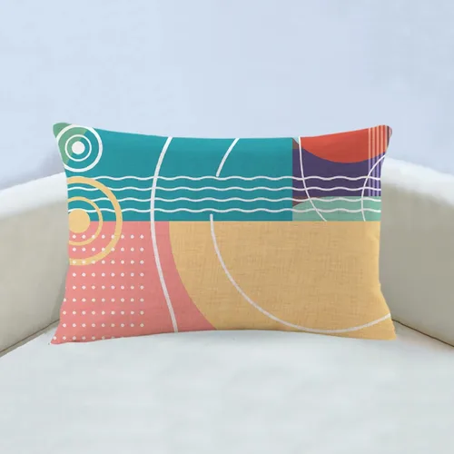 Vista 7 de Funda de almohada estampada, respaldo de dormitorio, almohada cuadrada con patrón de alce nórdico moderno, decoración para el hogar y la sala
