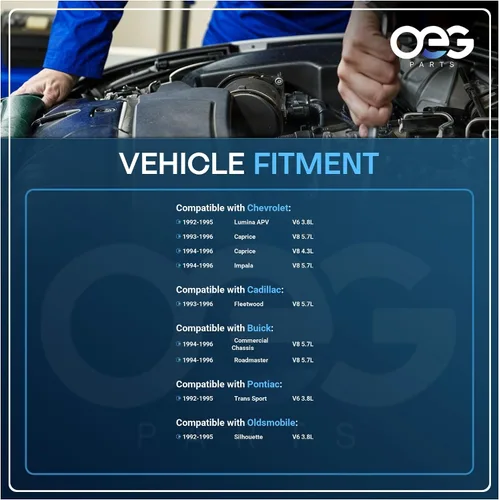 Vista 4 de Piezas OEG Nuevo alternador compatible con Cadillac Fleetwood V8 5.7L 1993-1996 Chevy Caprice Impala 4.3L 5.7L 1993-1996, Lumina Van 3.8L 92 93 94