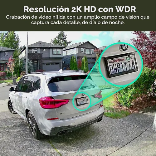 Vista 7 de WYZE Cámara solar Pan, cámaras de seguridad 2K inalámbricas al aire libre