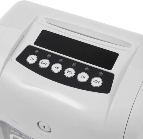 Vista 8 de Reloj de cálculo de tiempo, grabadora de tiempo electrónica, Punch Pak, máquina de entrada y salida para empleados, incluye 50 tarjetas de tiempo