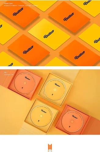 Vista 6 de BTS - Álbum de mantequilla+juego de tarjetas fotográficas adicionales (melocotones ver.)