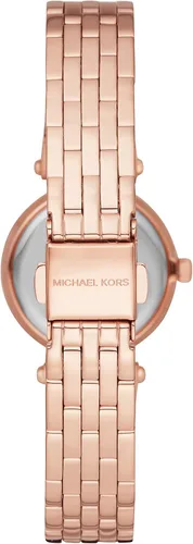 Vista 2 de Michael Kors Darci - Reloj de pulsera de cuarzo de tres agujas con bisel de cristal para mujer