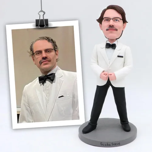 Vista 15 de AlOU AlOU Estatuillas personalizadas de 15 cm Bobbleheads para el Día del Padre, Día de la Madre, Padres, Jefe, Colegas, Familia y Amigos