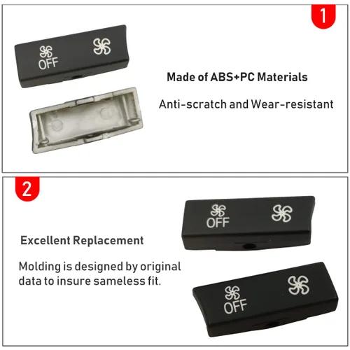 Vista 5 de Jaronx Compatible con el botón de CA de velocidad del ventilador de control de clima BMW, repuesto para 5 pies F07/F10,6 pies F06/F12/F13,7 pies