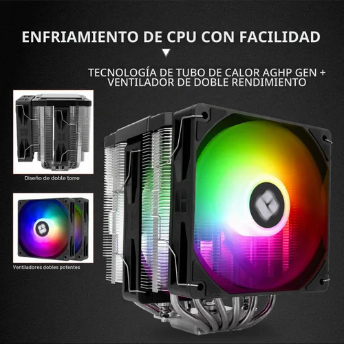 Vista 4 de Thermalright Peerless Assassin 120 Digital ARGB Negro Enfriador de aire para CPU, Cubierta superior con pantalla digital, Enfriador de CPU