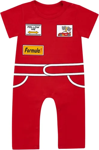 Vista 2 de Auggle Disfraz de uniforme de Halloween para bebé niño y niña, mameluco de una pieza con sombrero