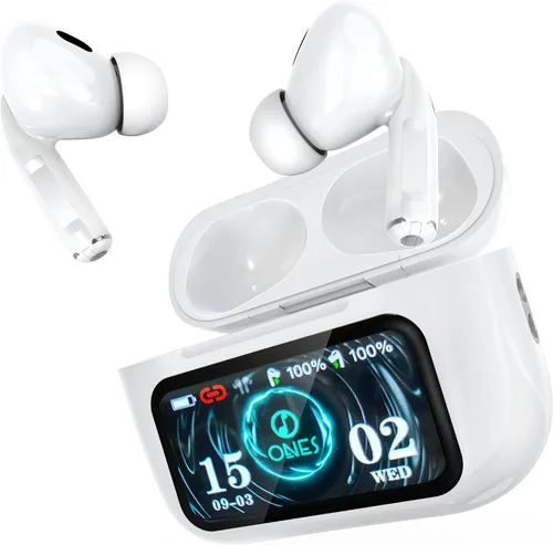 Vista 10 de ONES MusPlayE - Auriculares inalámbricos AI, traductor AI, Bluetooth 5.4 con pantalla táctil, cancelación activa de ruido, conexión con aplicación