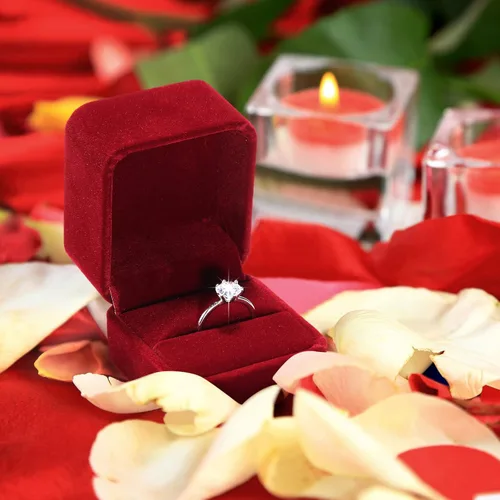 Vista 4 de BBTO Caja de terciopelo para anillos de 36 piezas para ceremonia de boda, caja de anillo de compromiso, caja de regalo para anillos de boda, caja