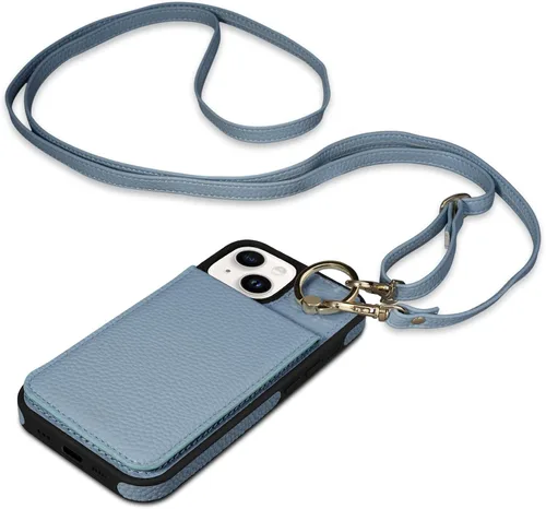 Vista 19 de Funda para iPhone 12 Pro/12, 6.1'', Funda Cartera Cruzada Desmontable con Ranuras para Tarjetas con Bloqueo RFID, Anillo de Soporte 360, Funda Negro