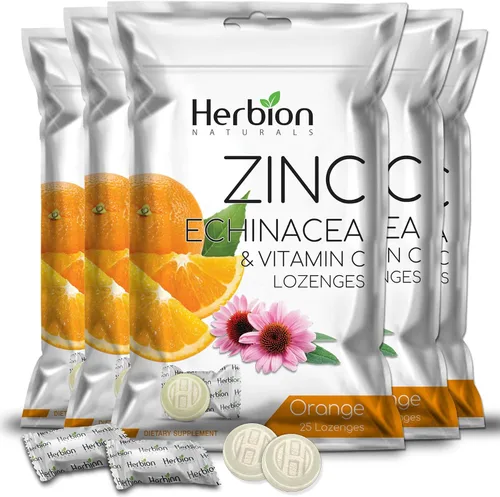 Vista 11 de HERBION Naturals - Pastillas de zinc, equinácea y vitamina C, 25 unidades, suplemento dietético para adultos y niños mayores de 5 años, promueve