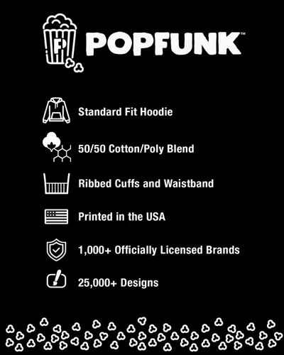 Vista 3 de Popfunk Sudadera clásica con capucha y logotipo de Nightwing a. negro