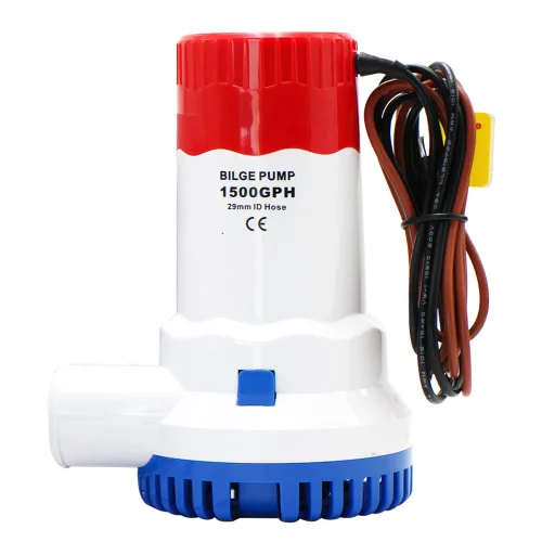 Vista 8 de Bomba de agua automática de 1100 GPH, bomba de sentina de 12 V, equipada con interruptor flotante interno, adecuada para submarinos, charcos
