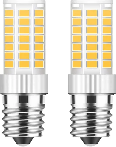 Vista 10 de TAIYALOO Bombilla LED E17 regulable, bombilla de horno de microondas de 5 W, blanco natural 4000 K, repuesto de bombilla halógena de 40 W