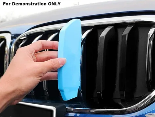 Vista 4 de iJDMTOY Exact Fit - Juego de 3 piezas icónicas de rejilla Tri-Accent compatibles con 2021 en adelante G22/G23 4 Series 420i 430i 440i con rejilla