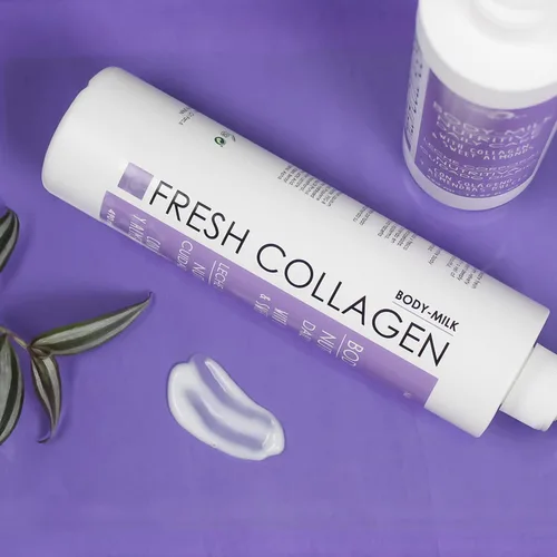 Vista 7 de Noche Y Dia Fresh Collagen Body Milk - Loción hidratante y reafirmante para piel seca con ácido láctico y glicina - 16.9 fl oz (16.57 fl oz)