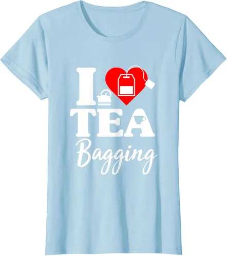 Vista 21 de Camiseta con texto en inglés "I Love Tea Bagging", divertida camiseta para bebedores de té, Negro