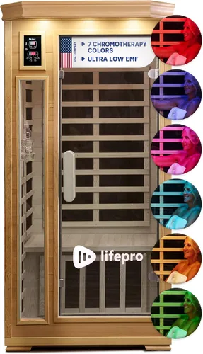 Vista 9 de LifePro Rejuvacure - Sauna interior para 1 o 2 personas, luz roja, modelos