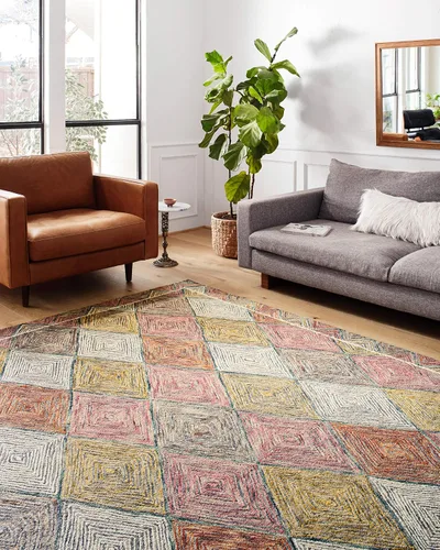 Vista 16 de Loloi II Spectrum Collection SPE-03 Charcoal/Multi 2'-3" x 3'-9" Accent Rug