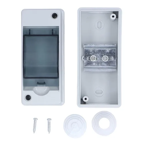 Vista 6 de Caja de protección de distribución de 8 vías, IP65 2 riel DIN impermeable, transparente, caja de conexiones de distribución para disyuntor de pared