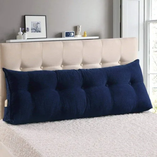 Vista 9 de WOWMAX - Almohada triangular para lectura; almohada grande para cabecera y respaldo; almohada en forma de cuña para soporte y posicionamiento