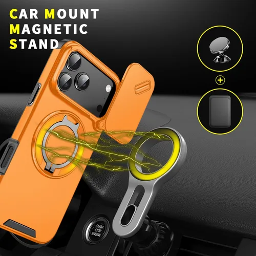 Vista 5 de Funda para iPhone 11 de la Serie Magnética de Doulings, resistente con anillo giratorio de 360 grados con soporte invisible, compatible con magsafe