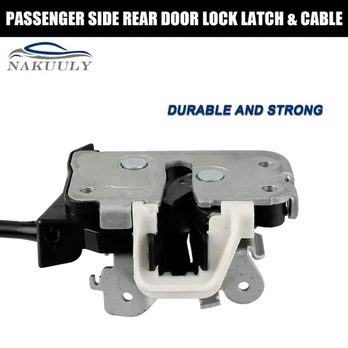 Vista 6 de Pestillo y Cable de Cerradura de Puerta Trasera del Lado del Conductor Izquierdo para Ford F250 F350 F450 F550 Super Duty 1999-2007, Ensamblaje